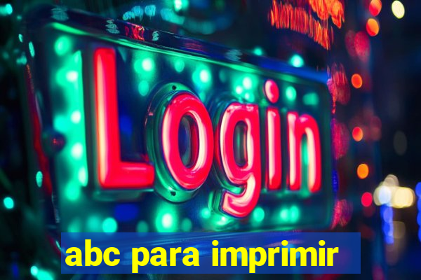 abc para imprimir